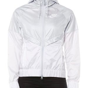 Nike Womens Windrunner Track Jacket Platinum/White